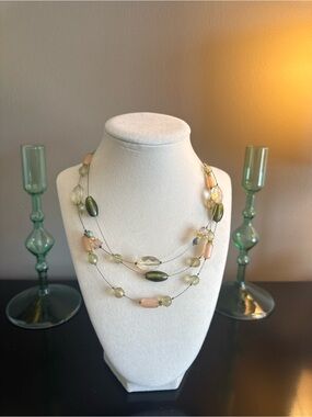 lia sophia Retired Multi Strand Beaded Necklace